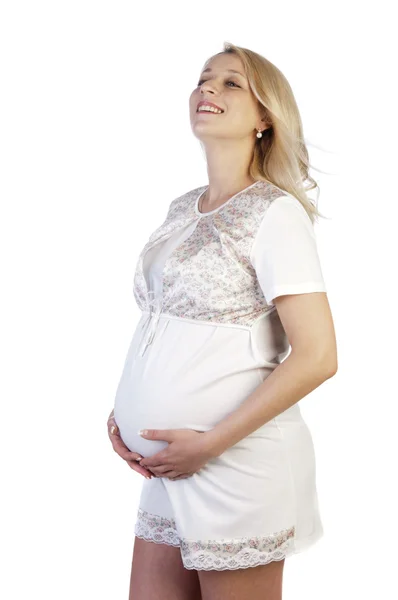 Porträtt av vacker gravid kvinna — Stockfoto