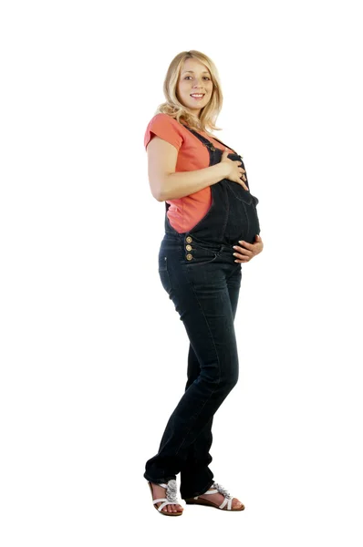 Портрет красивої вагітної жінки — стокове фото
