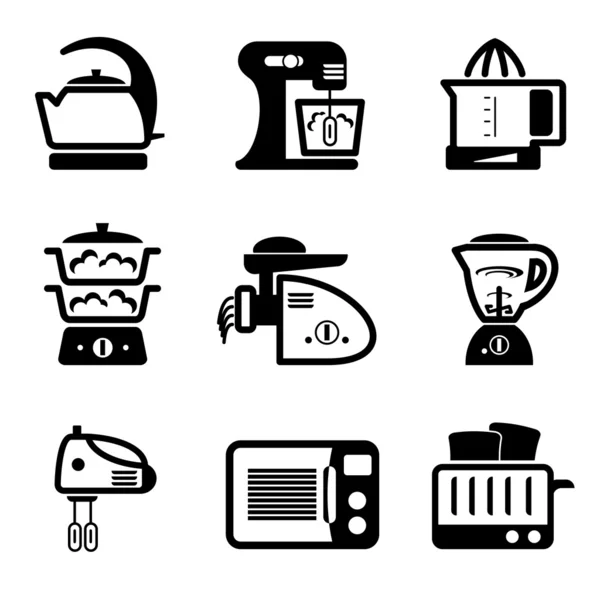 Iconos de utensilios de cocina — Vector de stock