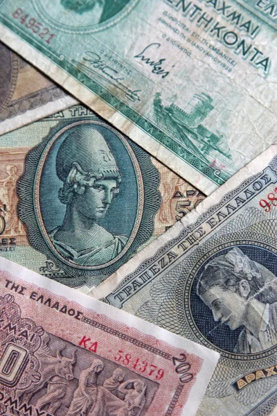 Ställa in gamla Grekland sedlar — Stockfoto