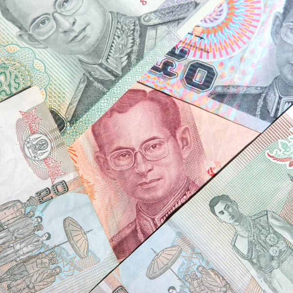 Satz thailändischer Banknoten. — Stockfoto