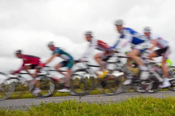 Cyklistický závod, rozmazané — Stock fotografie