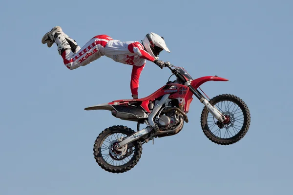Dave Wiggins, motociclista freestyle — Foto Stock