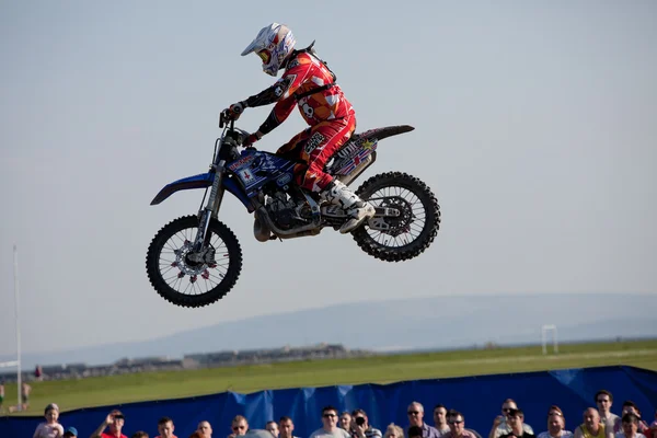 Josh Grindrod, motociclista freestyle — Foto Stock