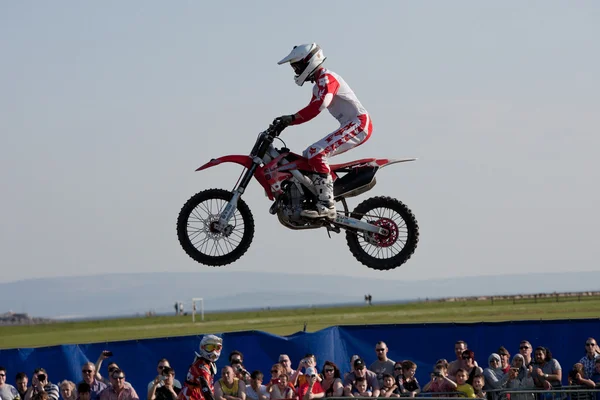 Dave Wiggins, piloto de motocross estilo livre — Fotografia de Stock