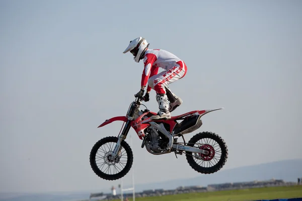 Dave Wiggins, motociclista freestyle — Foto Stock