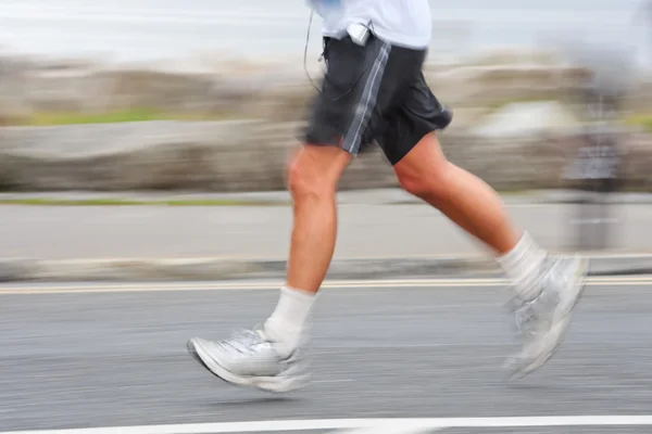 Runner, blurred motion — Stock Photo, Image