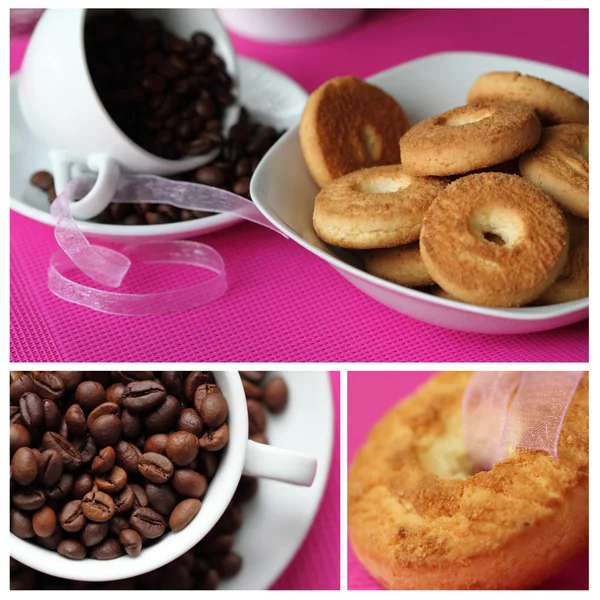 Cookies och kaffe — Stockfoto