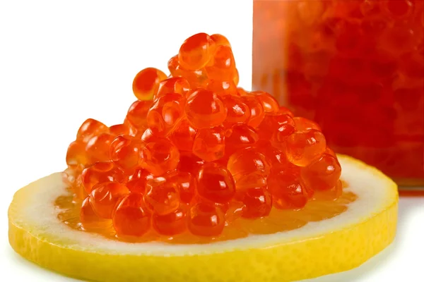 Caviar em limão — Fotografia de Stock