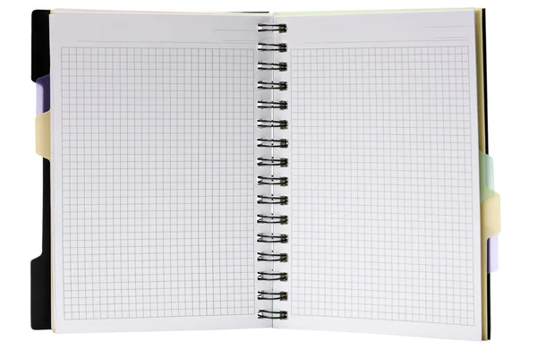 Open spiral note pad — Stock Photo, Image