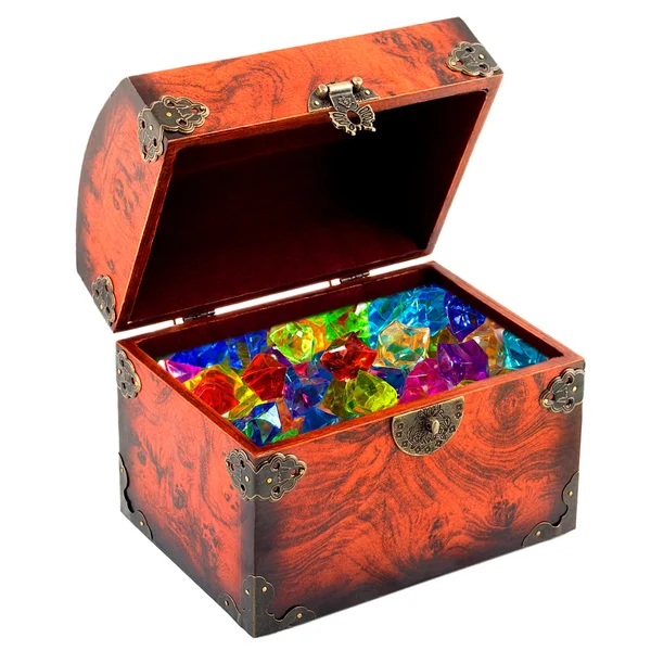 Open treasure chest — Stock Photo, Image