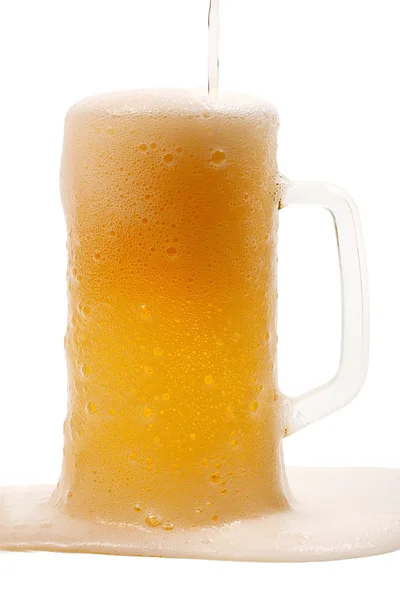 Ποτήρια μπίρας πλήρη — Φωτογραφία Αρχείου