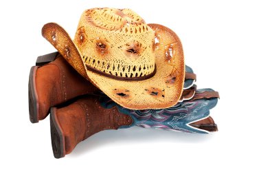 Hat in boots clipart