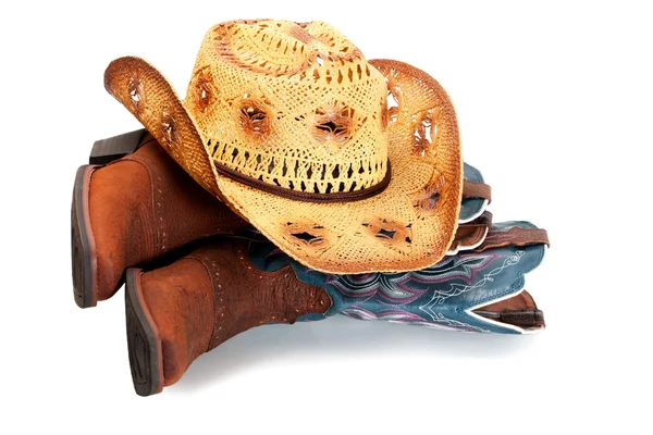 Hat in boots — Stock Photo, Image