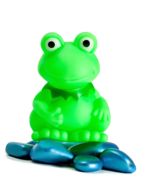 Hračka žába — Stock fotografie