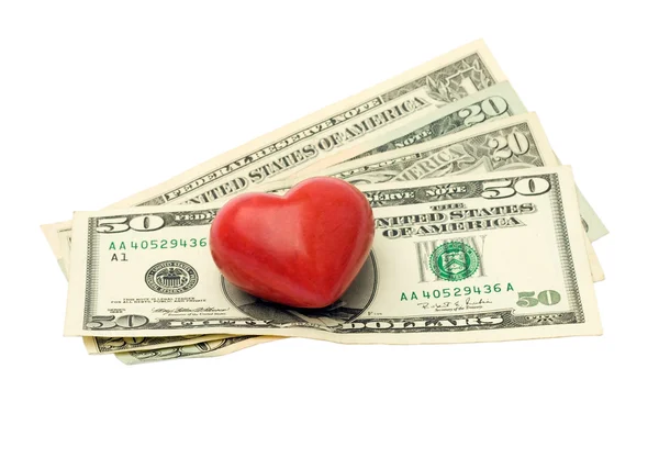 Miłość pieniądze — Zdjęcie stockowe