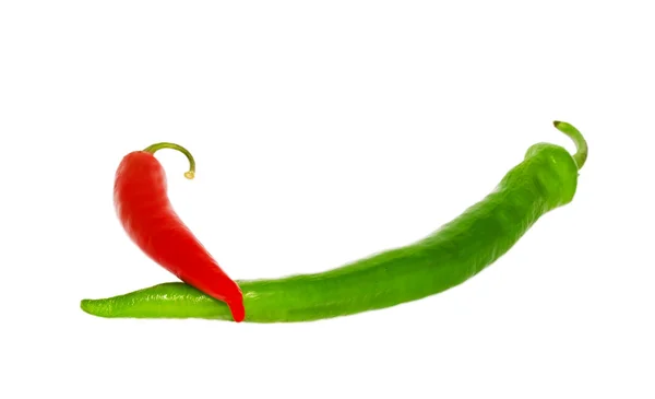 Chiles rojos y verdes — Foto de Stock