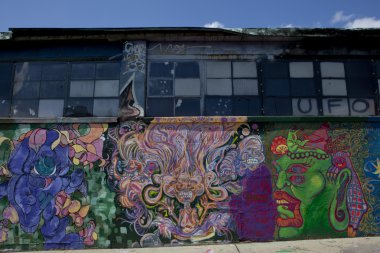 new York'ta Graffiti duvar