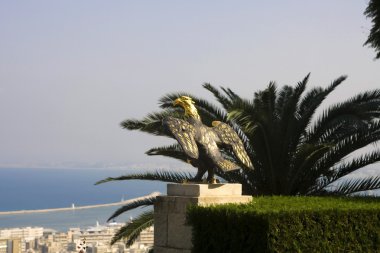 Merkezi bahai din yakınında muhteşem park.