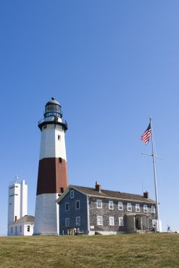 montauk noktada deniz feneri.