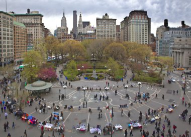 Union square, new york. Yukarıdaki Vew