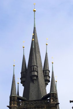 Prag'ın kilise steeples