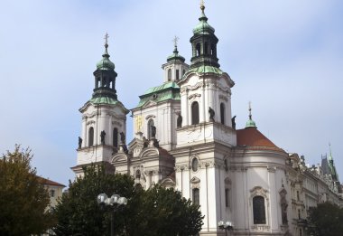 Prague's church steeples clipart