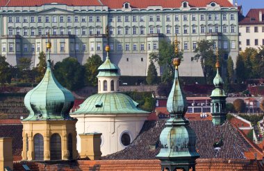 Prague's church steeples clipart