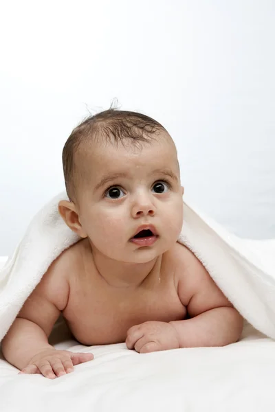 Bebê após banho — Fotografia de Stock