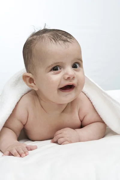 Dziecko po kąpieli — Zdjęcie stockowe