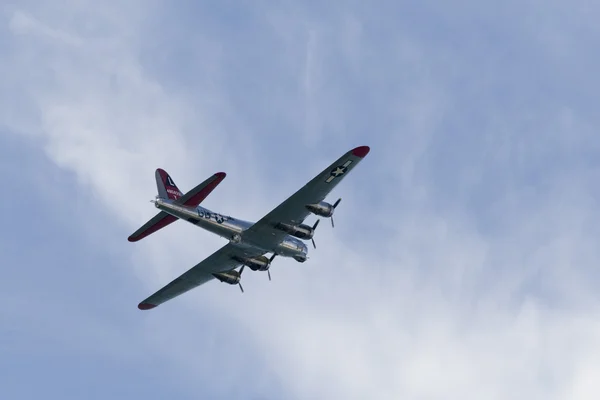 Samolot w air show w jones beach — Zdjęcie stockowe