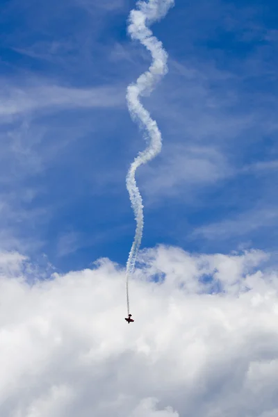 A sík, előadás-ban egy légi show Jones Beach — Stock Fotó