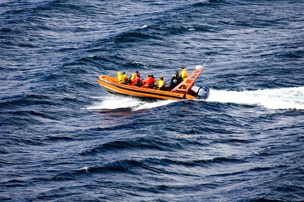 阿拉斯加。在摩托艇上的极端之旅 — 图库照片