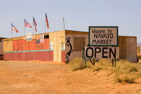 Sign: Navajo Market — Stock Photo, Image