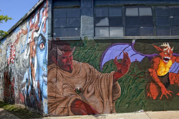 stock image Graffiti wall in New York