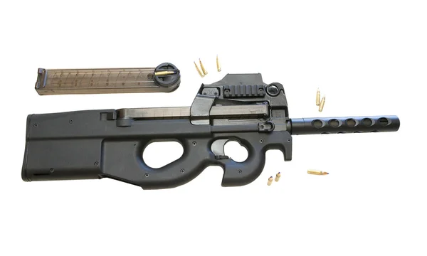O FN P90 é uma arma de defesa pessoal projetada pela Bélgica — Fotografia de Stock