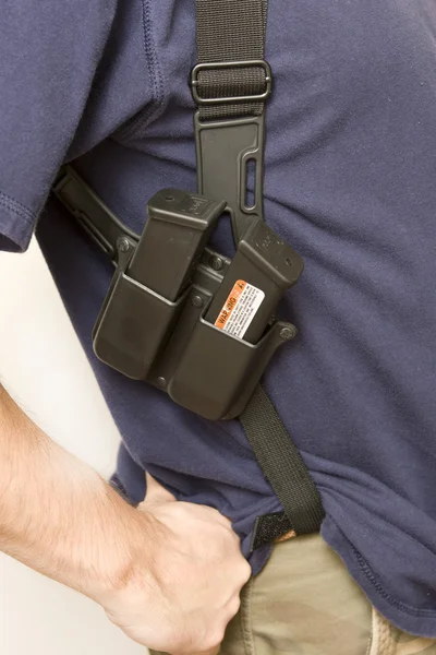 stock image Holster with gun.