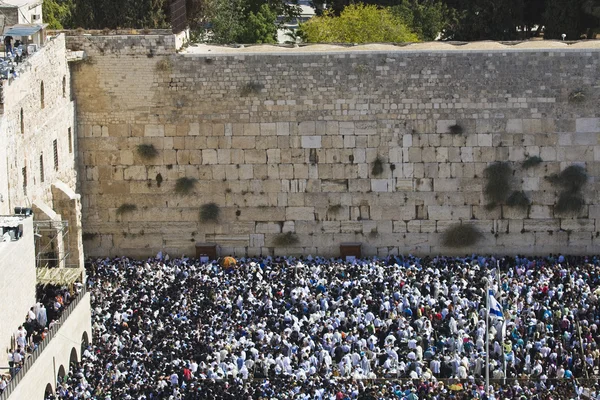 Batı duvarı, Yahudi duası. Jerusalem, İsrail — Stok fotoğraf