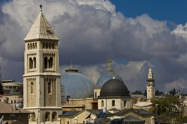 Blick auf das christliche Viertel der Altstadt von jerusalem. — Stockfoto
