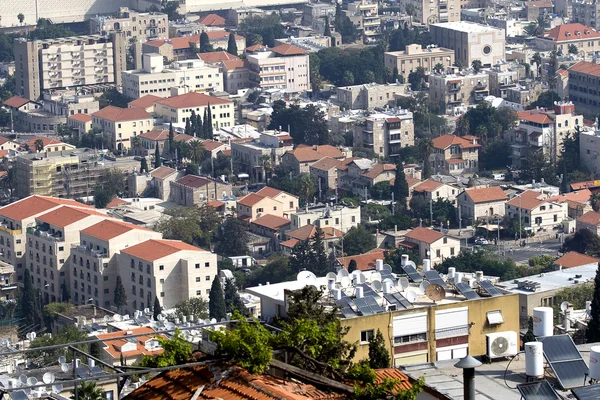 Panorámás, Haifa városában. Izrael — Stock Fotó