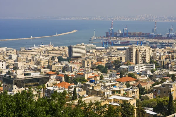 Panorama der haifa-stadt von israel — Stockfoto
