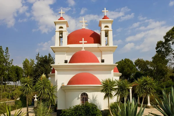 Chiesa greca dei 12 apostoli, Cafarnao. Israele . — Foto Stock