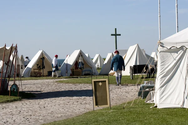 Polski obóz w fort old niagara — Zdjęcie stockowe