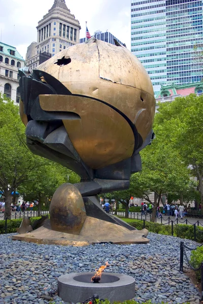 Monument. Moved from the site of the World Trade Center — Stock Photo, Image