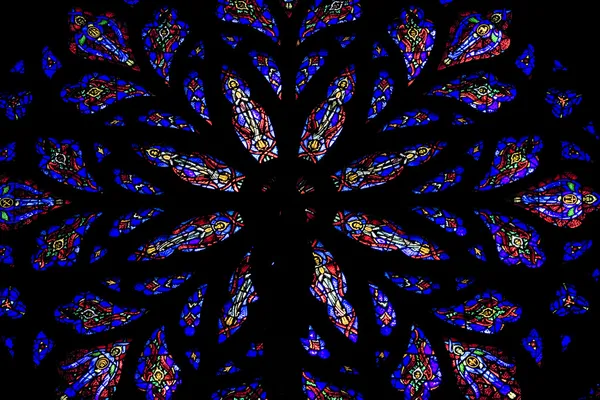 Finestre di vetro colorato. Cattedrale di San Patrizio a New York Macchia — Foto Stock