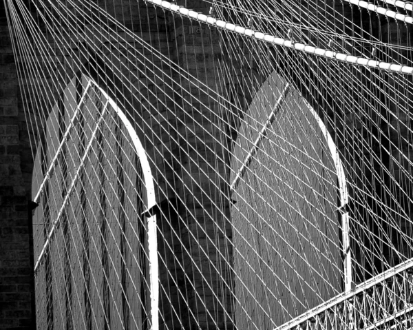 ブルックリン橋ニューヨーク、イースト ・ リバー — ストック写真