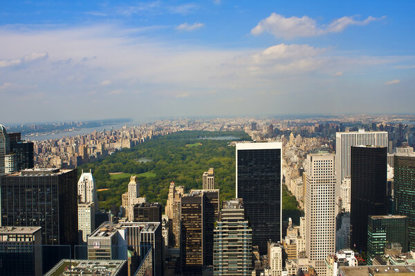 Ponaramic view of Manhattan. New York City