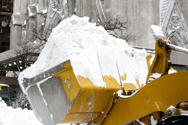 stock image Snow removing in Manhatten