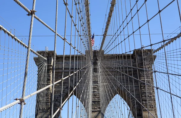 A ponte de Brooklyn — Fotografia de Stock