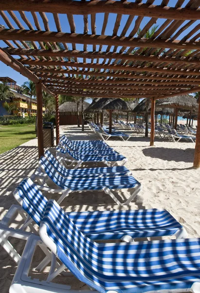 Hommacks in a resort beach — Stock Photo, Image